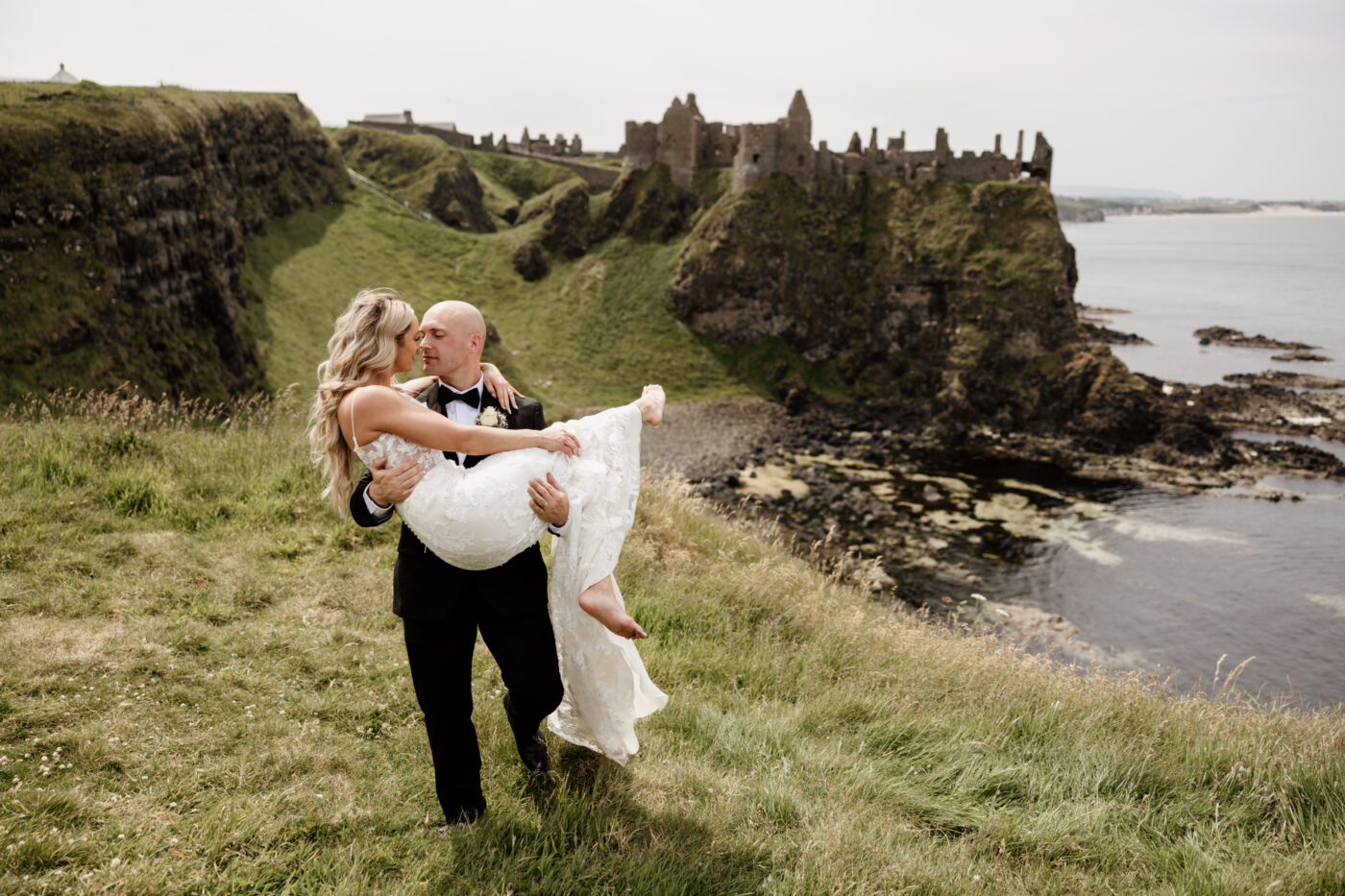 Elopement photography at Dunluce Castle by Ireland photographer Shane Turner