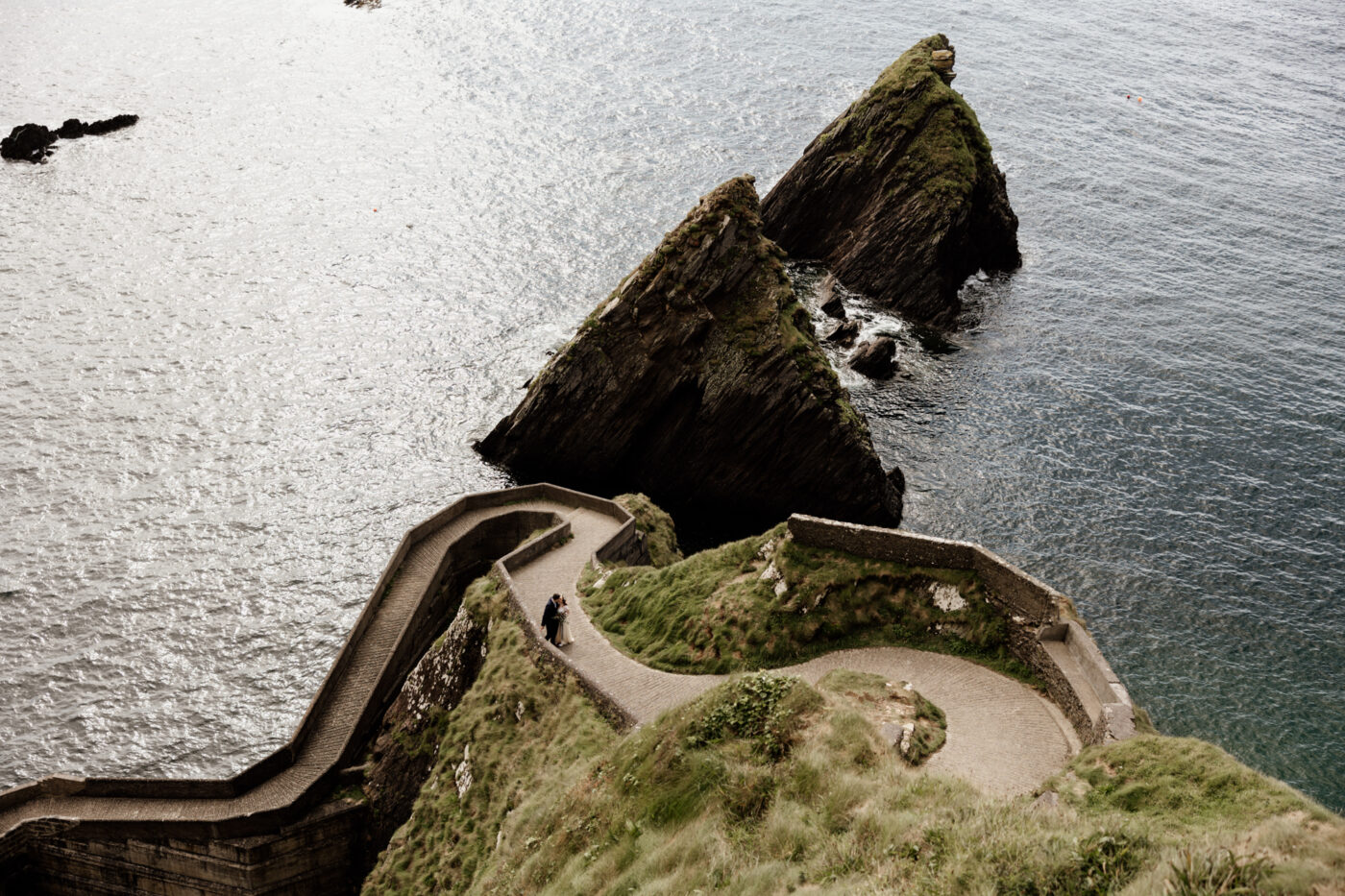 Jill and Bob’s Dunquin Pier Elopement - Cliffside Vows in Dingle 54 01 102