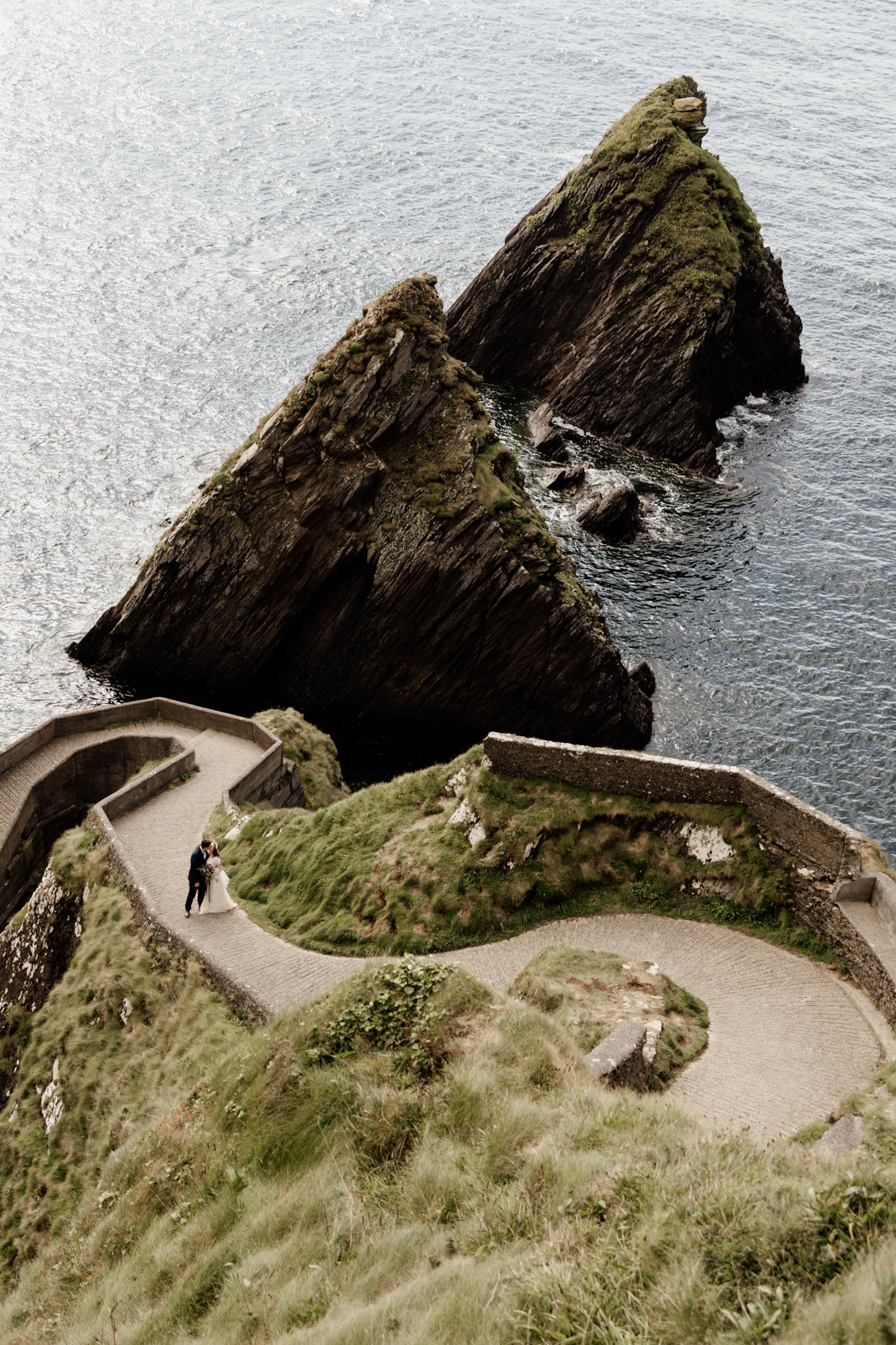 Jill and Bob’s Dunquin Pier Elopement - Cliffside Vows in Dingle 55 01 103
