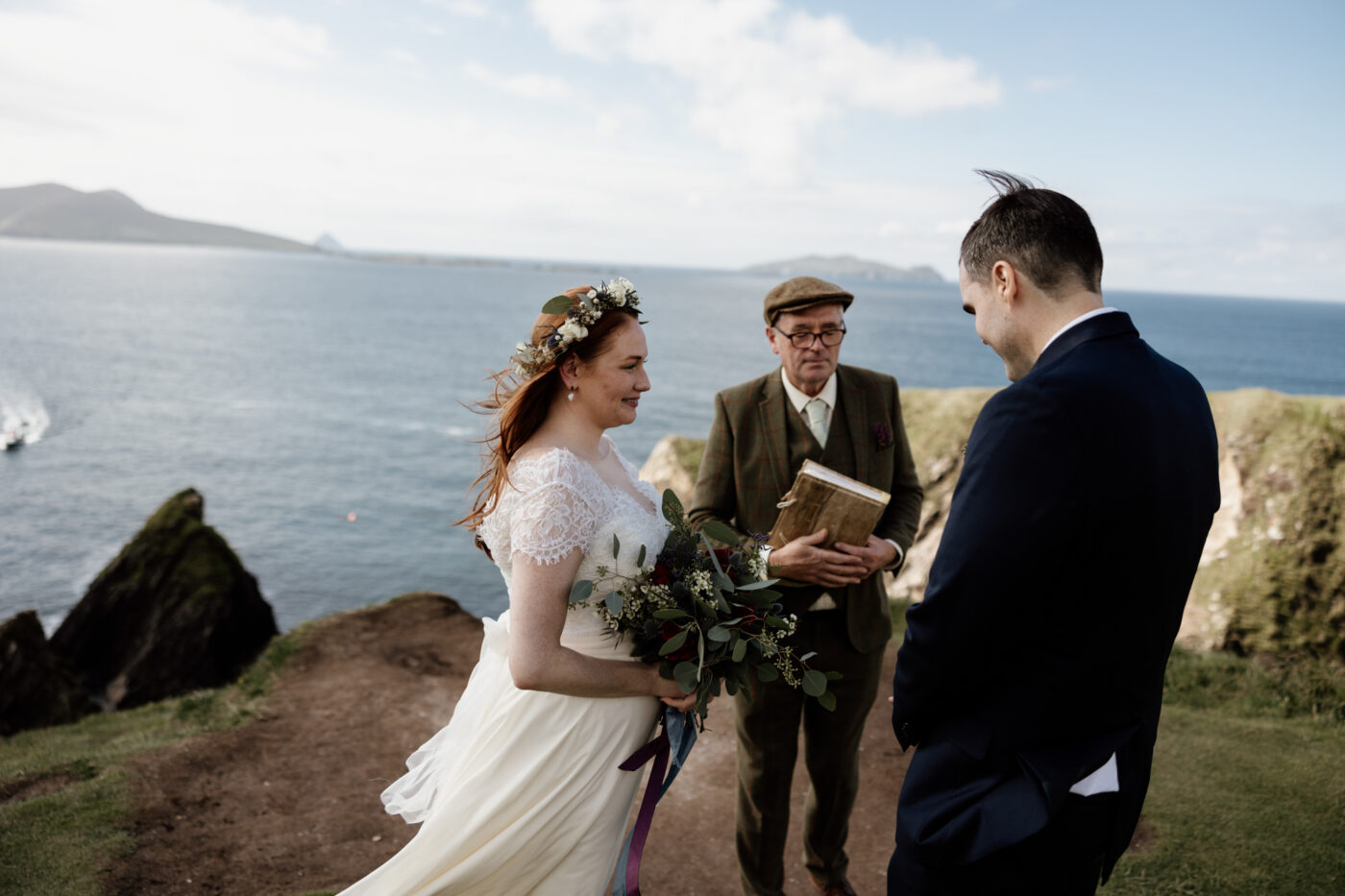 Jill and Bob’s Dunquin Pier Elopement - Cliffside Vows in Dingle 9 01 11