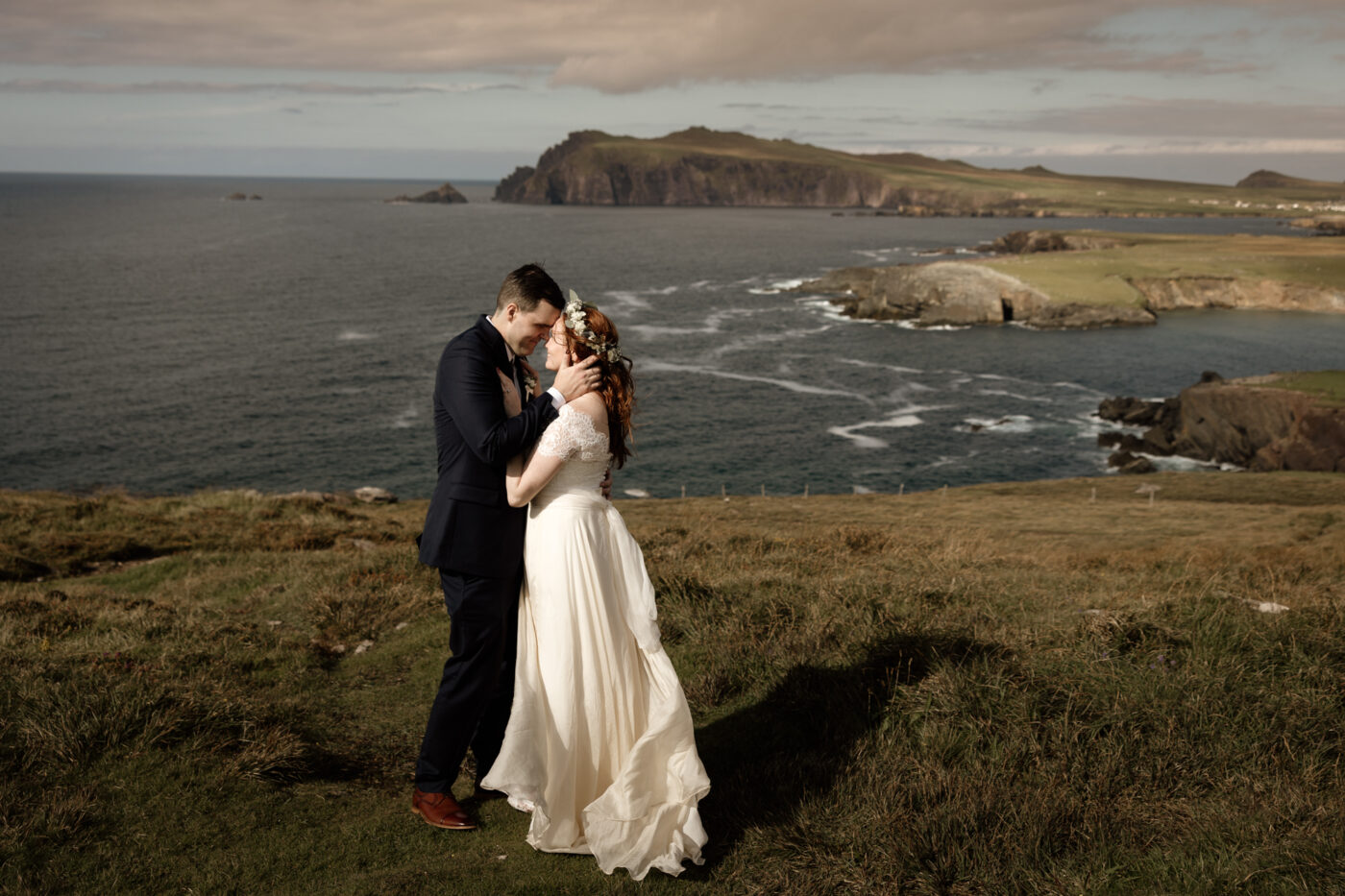 Jill and Bob’s Dunquin Pier Elopement - Cliffside Vows in Dingle 63 01 120