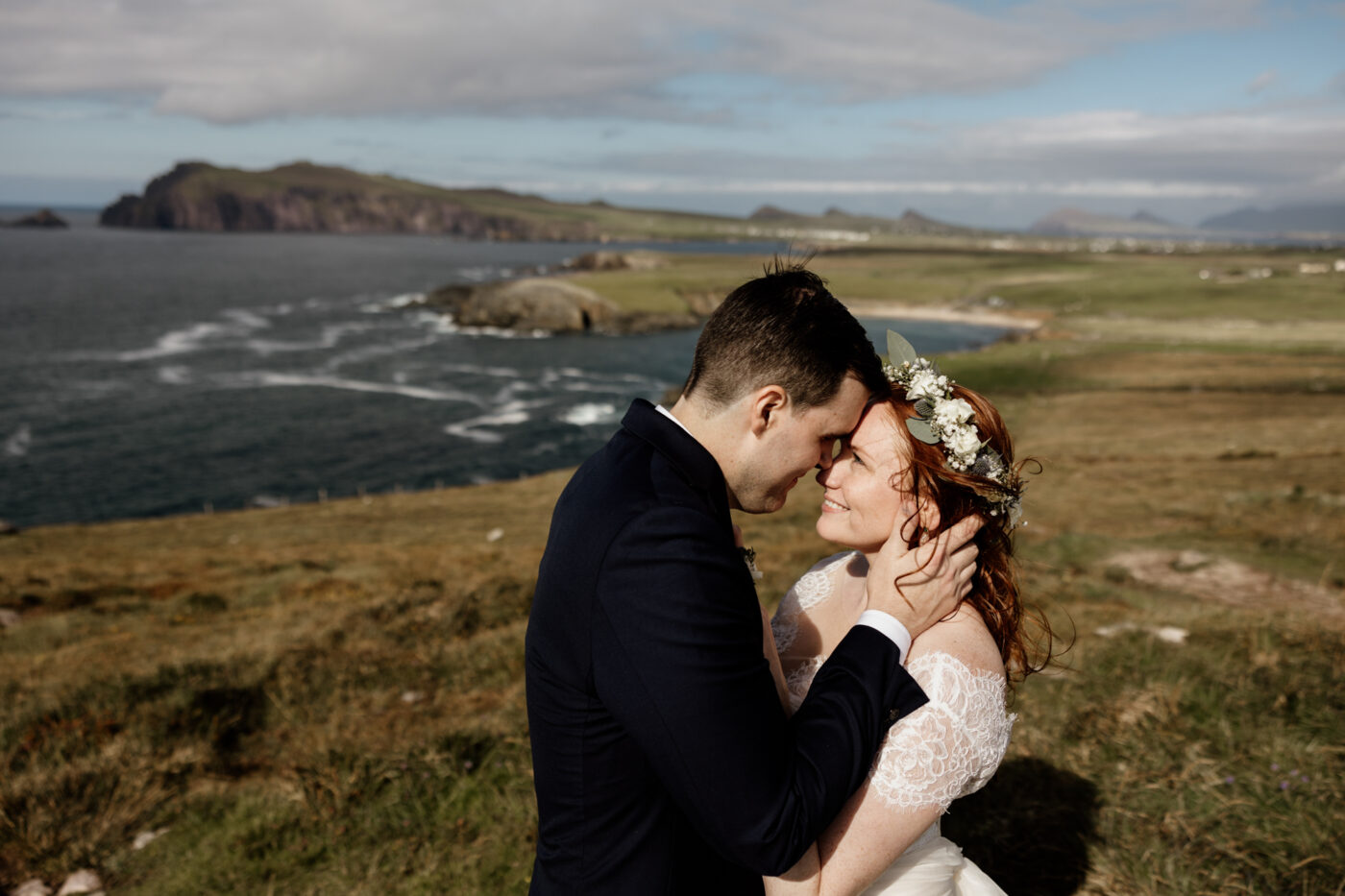 Jill and Bob’s Dunquin Pier Elopement - Cliffside Vows in Dingle 64 01 122