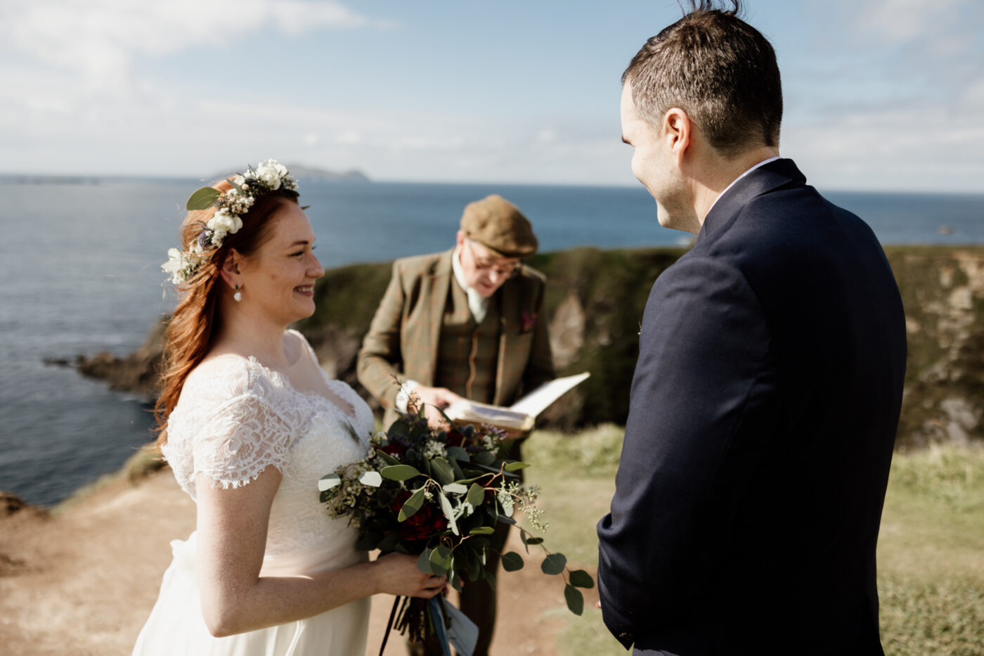Jill and Bob’s Dunquin Pier Elopement - Cliffside Vows in Dingle 11 01 14