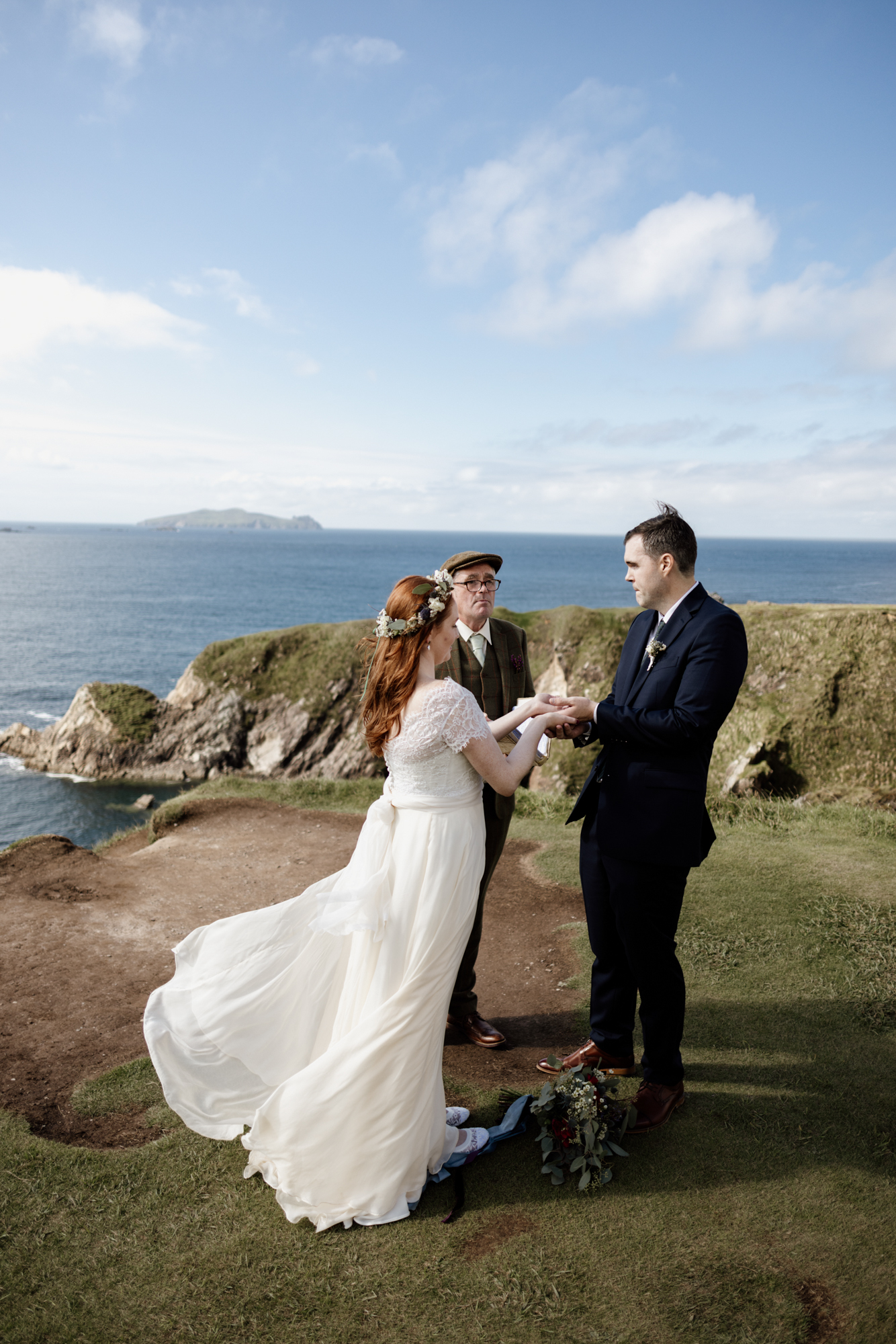 Jill and Bob’s Dunquin Pier Elopement - Cliffside Vows in Dingle 20 01 23