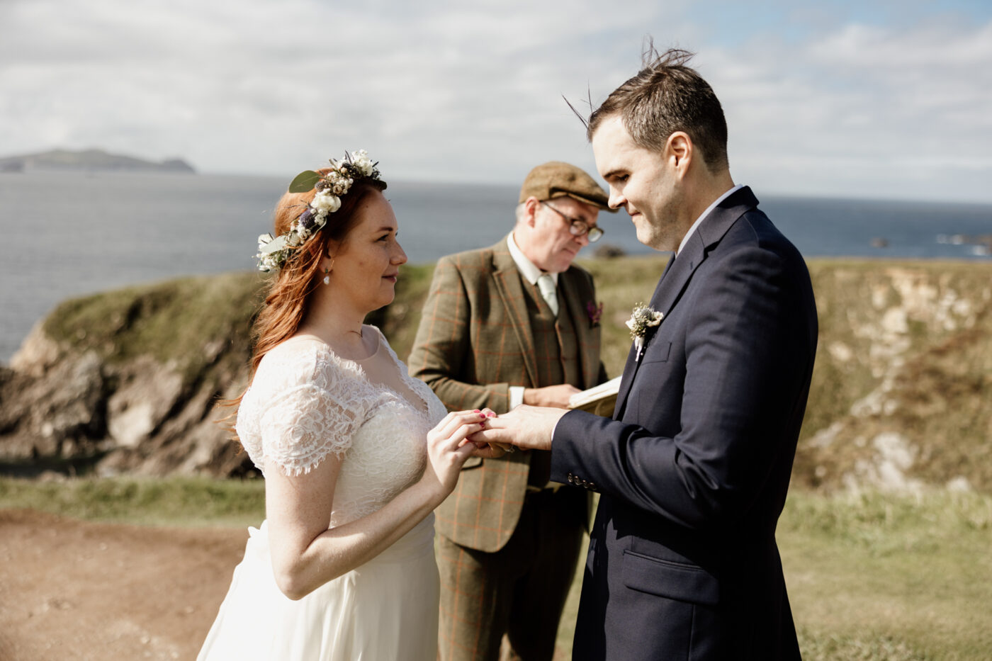 Jill and Bob’s Dunquin Pier Elopement - Cliffside Vows in Dingle 26 01 43