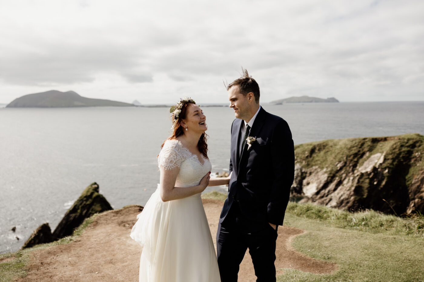 Jill and Bob’s Dunquin Pier Elopement - Cliffside Vows in Dingle 28 01 46