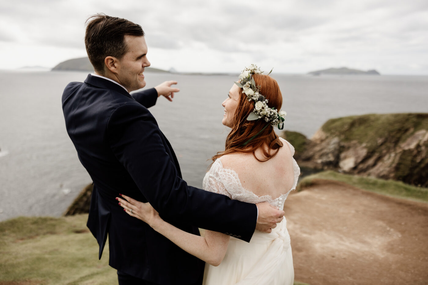 Jill and Bob’s Dunquin Pier Elopement - Cliffside Vows in Dingle 31 01 56