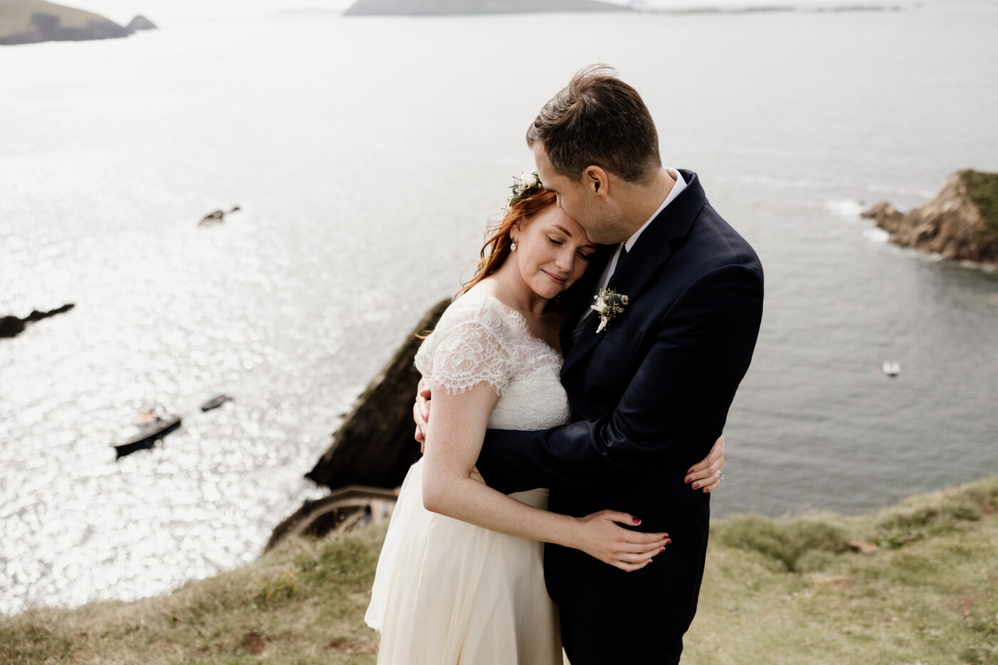 Jill and Bob’s Dunquin Pier Elopement - Cliffside Vows in Dingle 38 01 63