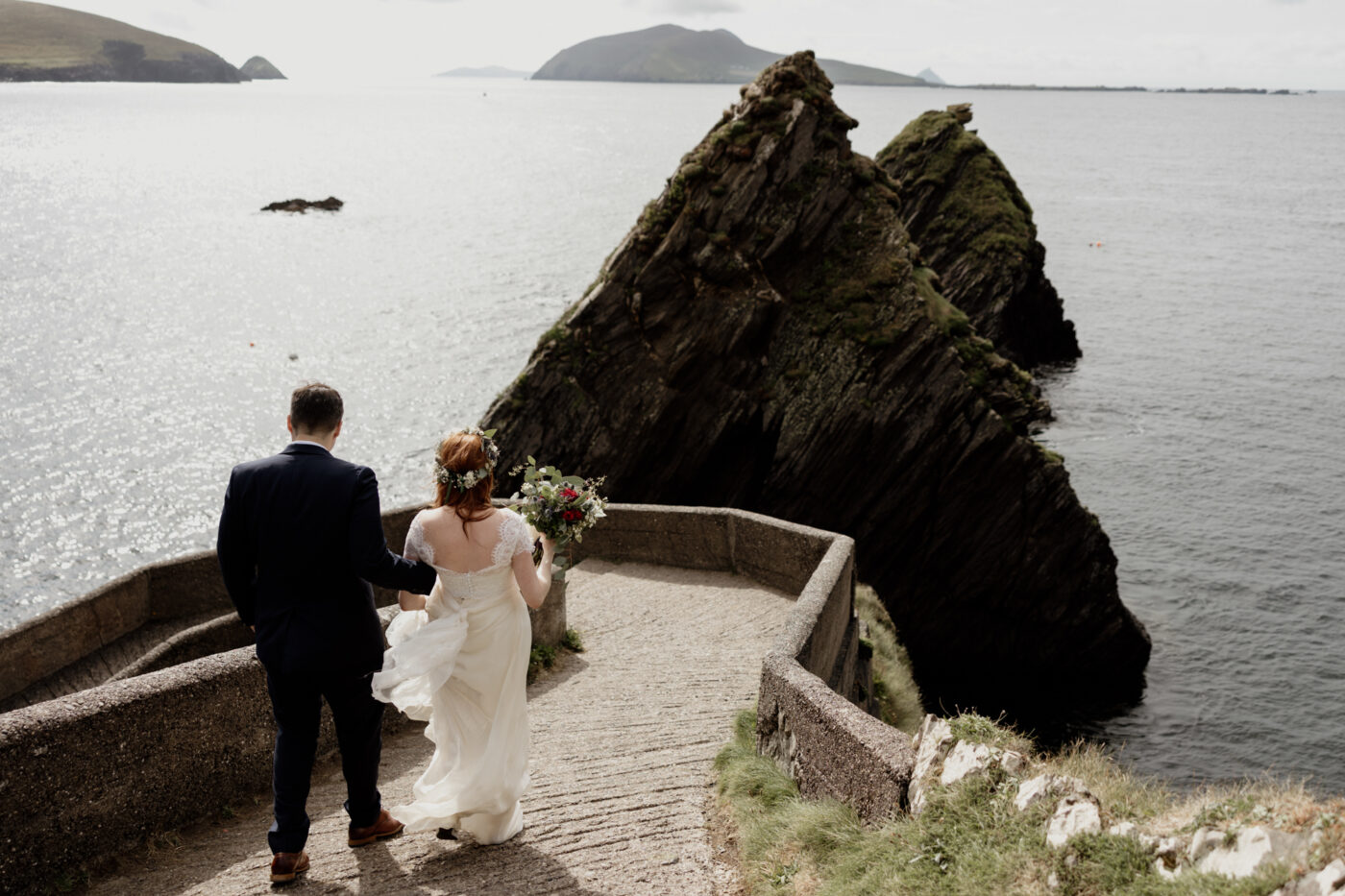 Jill and Bob’s Dunquin Pier Elopement - Cliffside Vows in Dingle 41 01 68