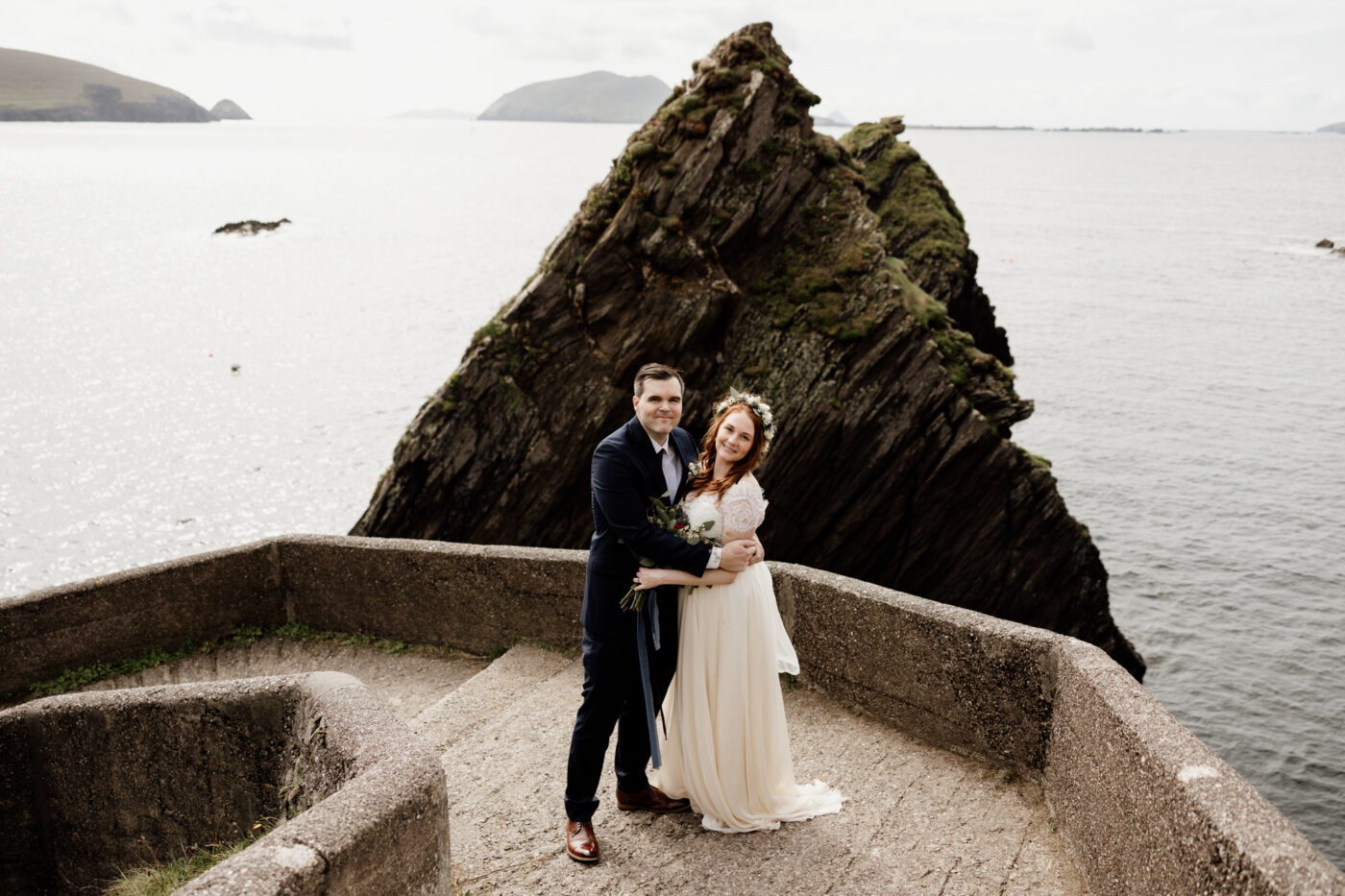 Jill and Bob’s Dunquin Pier Elopement - Cliffside Vows in Dingle 42 01 72