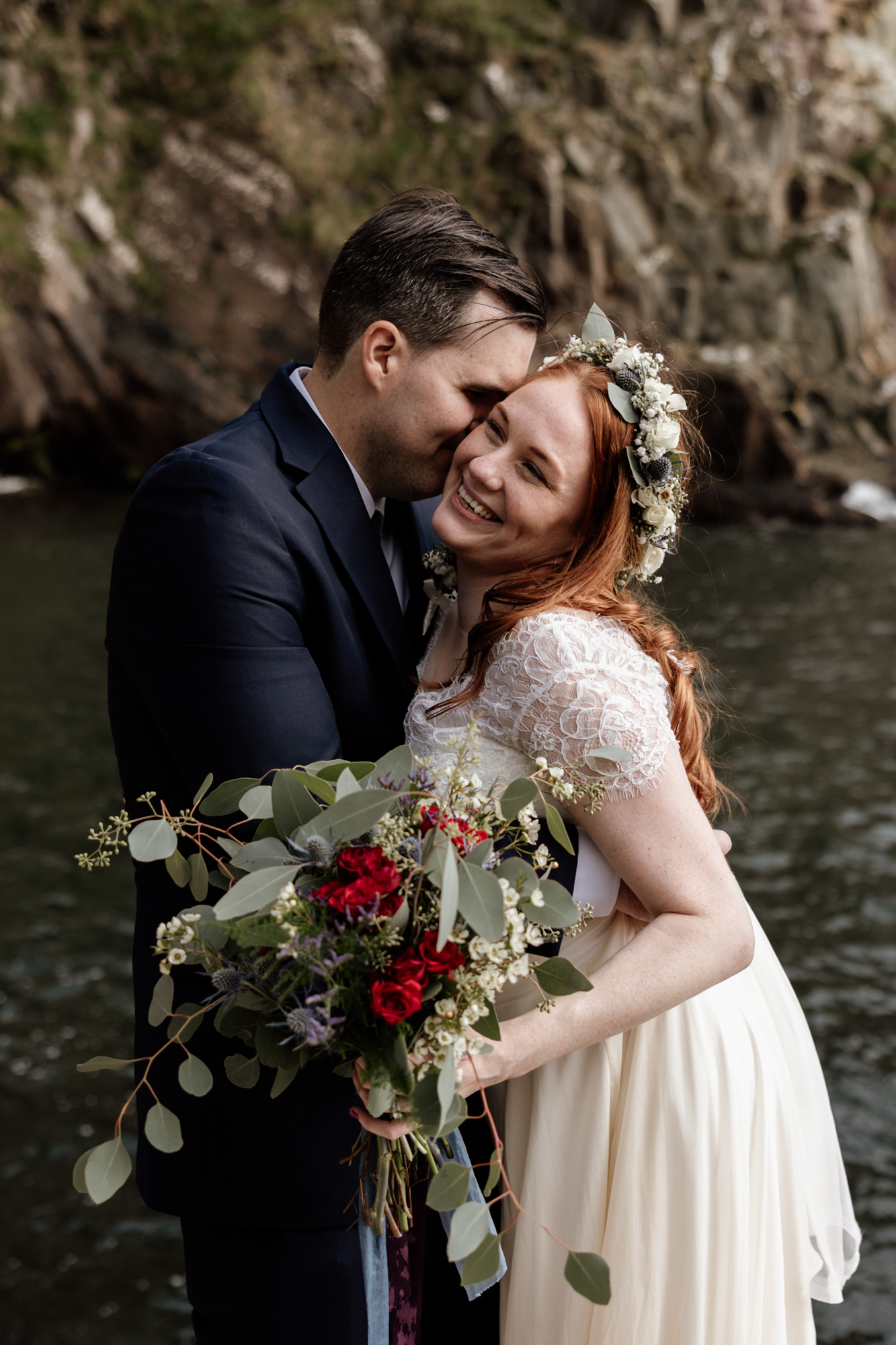 Jill and Bob’s Dunquin Pier Elopement - Cliffside Vows in Dingle 44 01 77