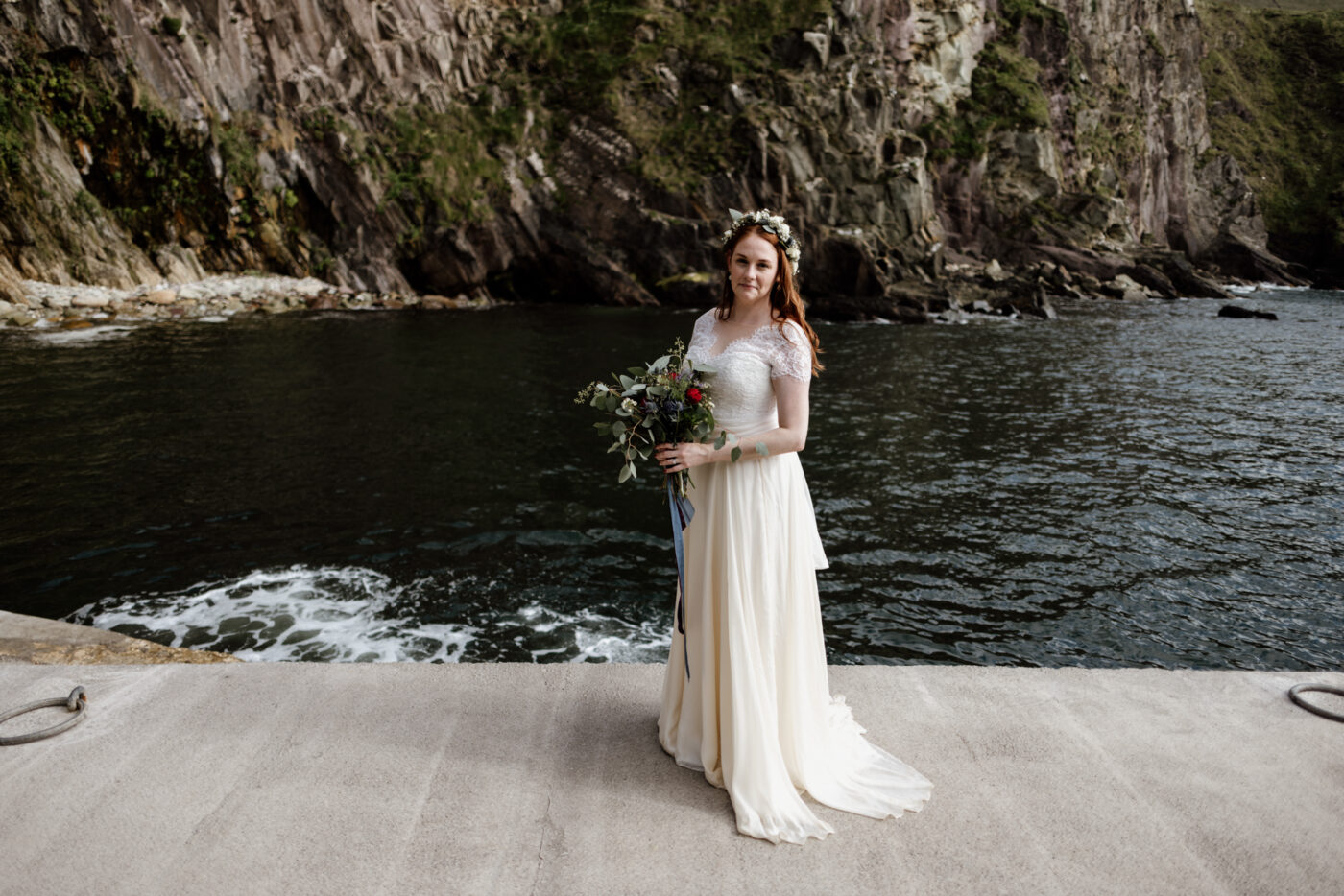 Jill and Bob’s Dunquin Pier Elopement - Cliffside Vows in Dingle 47 01 80
