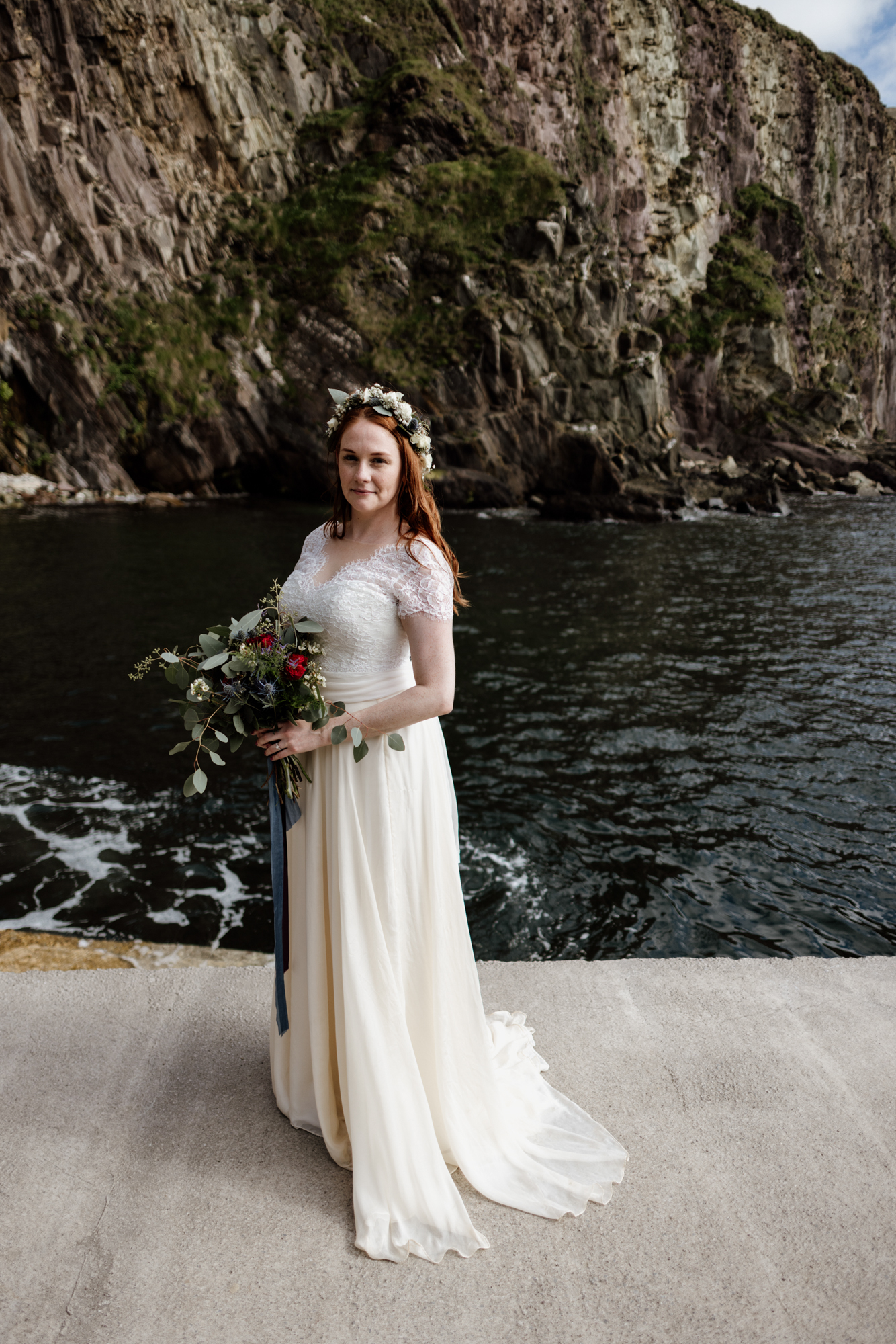 Jill and Bob’s Dunquin Pier Elopement - Cliffside Vows in Dingle 49 01 81